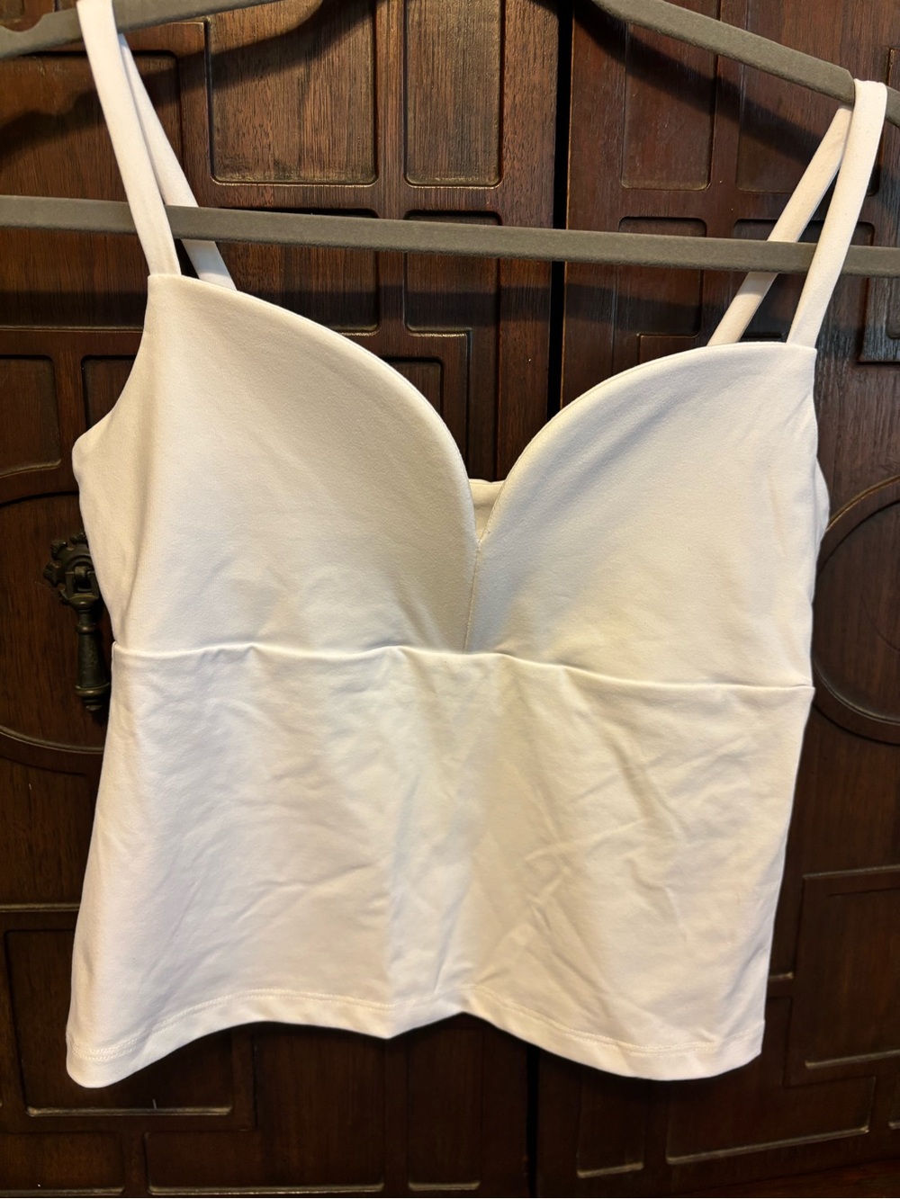 Susana Monaco White Sweetheart Neckline Tank